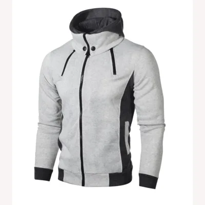 New Spring Autumn Winter Fleece Men's Clothing Outdoor Sweatshirts Casual Patchwork Male Jackets Hoodies Outwear Zipper Jacket - Image 8